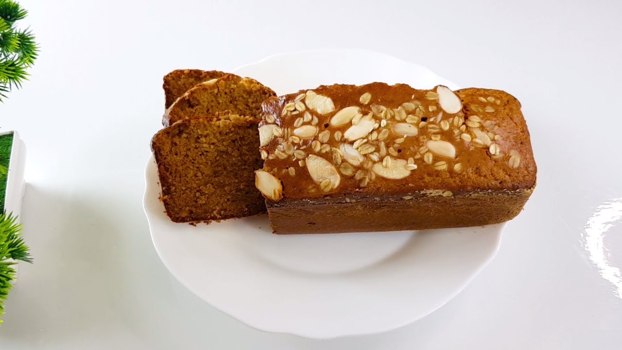 Полезный овсяный пирог с орехами