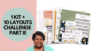 YouTube LIVE! Let's Make Some Layouts! 1 Kit + 10 Layout Challenge Part II