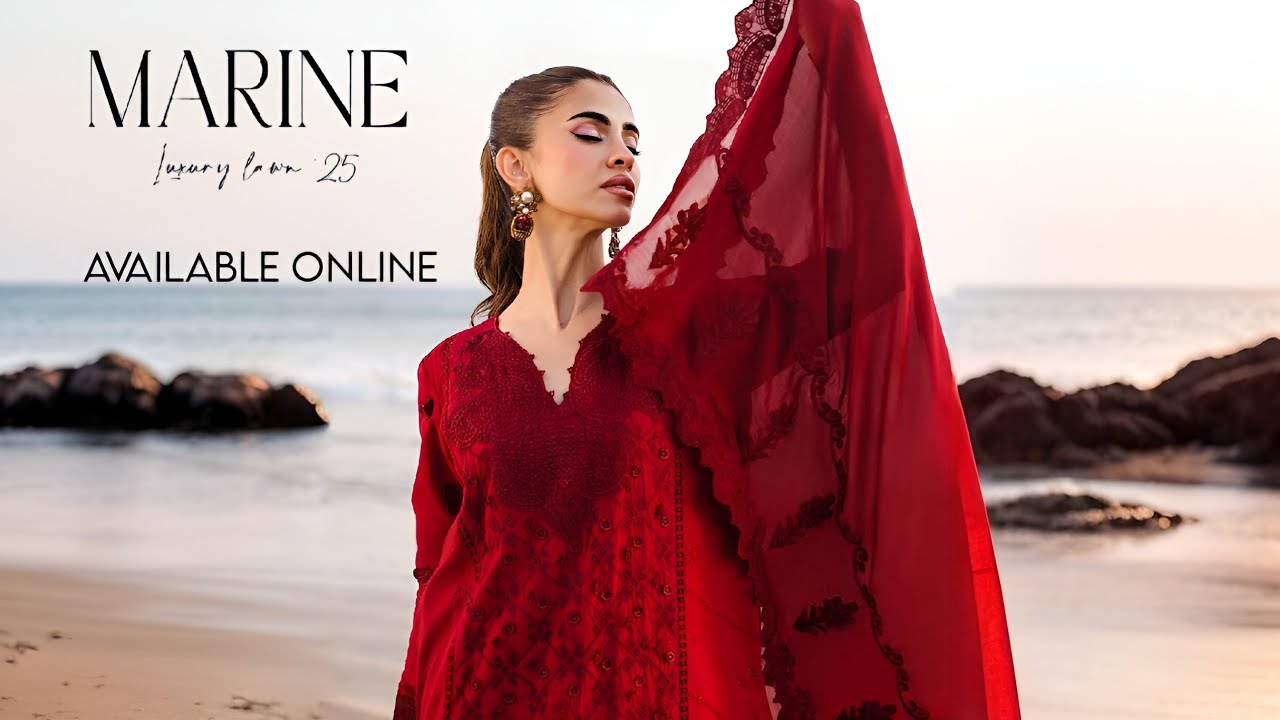 Faiza Faisal Marine Luxury Lawn Unstitched Collection 2025 | Faiza Faisal Summer Prints 2025