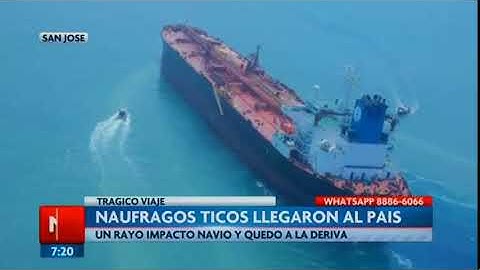 Naufragos ticos llegaron al país