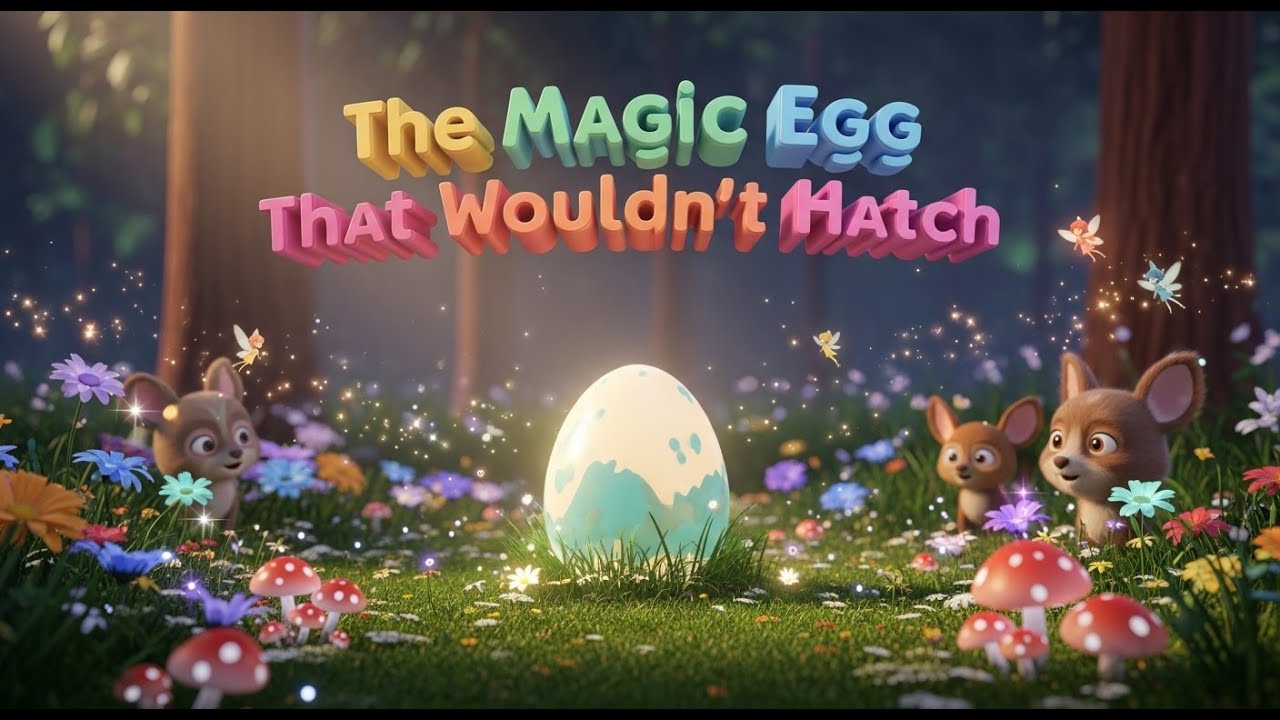 The Magic Egg That Wouldn’t Hatch 🥚✨🐣 | Magical Kids Story & Fun Learning Adventure 🌈📚