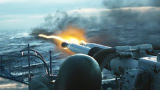 這才叫史詩級海戰片，美軍驅逐艦血戰德國潛艇，巨炮轟鳴火力全開