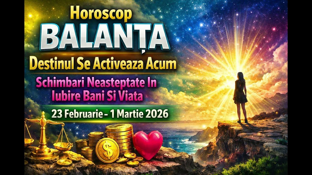 ♎Horoscop BALANTA 23 Februarie - 1 Martie 2026-Bani, Iubire Si Destin Se Activeaza