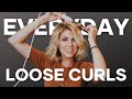 EASY Everyday Loose Curls | SHORT HAIR TUTORIAL