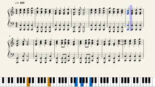 Miniatura del video "Ludwig Van Beethoven - Ode To Joy(Mini Arrangement) - Sheet Music/Piano Tutorial"