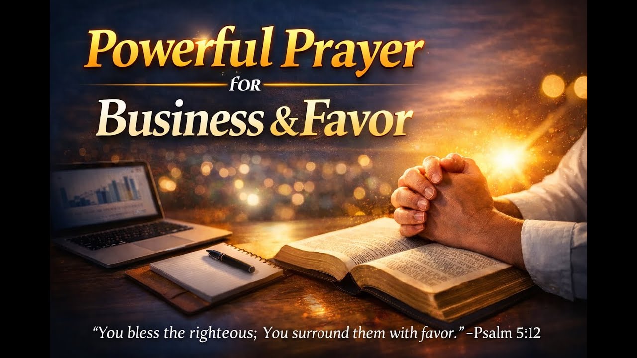 Powerful Prayer for Business & Favor   Wisdom, Guidance, Divine Breakthrough