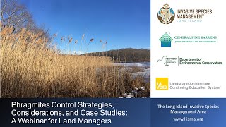 Phragmites Control Strategies, Considerations, and Case Studies: A Webinar for Land Managers﻿ Part 1