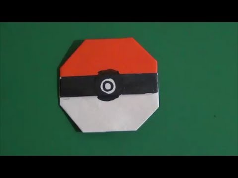 Pokemon Ball Origami ポケモンボール 折り紙 Youtube