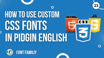 Know How To Add Custom Fonts with HTML CSS in Pigin English