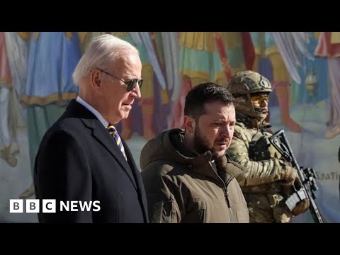 President Biden offers “unwavering support” on surprise visit to Ukraine – BBC News