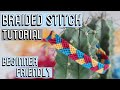 BRAIDED STITCH TUTORIAL [CC] || Friendship Bracelets