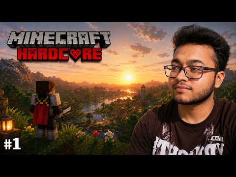 I STARTED A MINECRAFT HARDCORE WORLD | MINECRAFT HARDCORE #1
