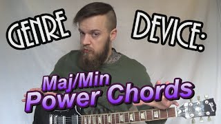 Video thumbnail of "Genre Device: Rock/Post-Hardcore Maj/Min Power Chords Guitar Lesson"