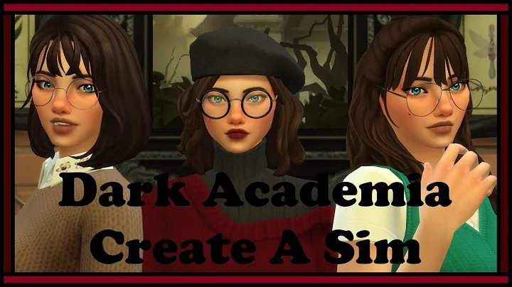 DARK ACADEMIA (Judith Fink) -Sims 4 Create A Sim
