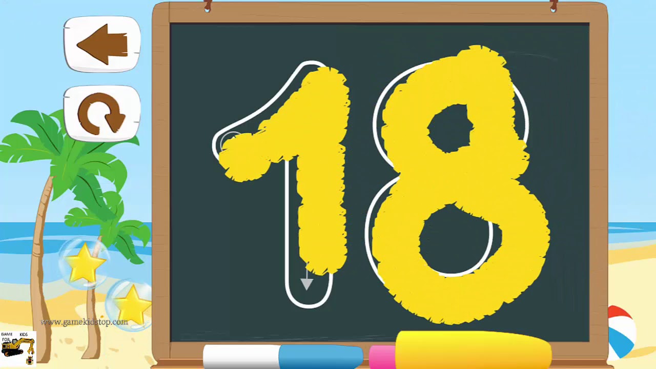 Learn Numbers For Kids 1 to 25 - Number Learn Write and Play - Learn to count 1 to 25