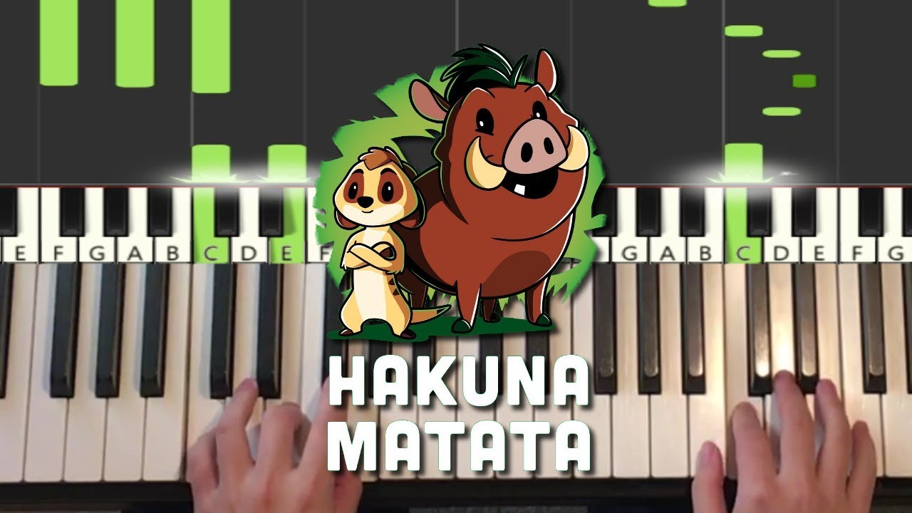 The Lion King - Hakuna Matata (Piano Tutorial Lesson)