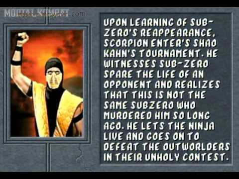 Mortal Kombat 2 Saturn Scorpion Ending