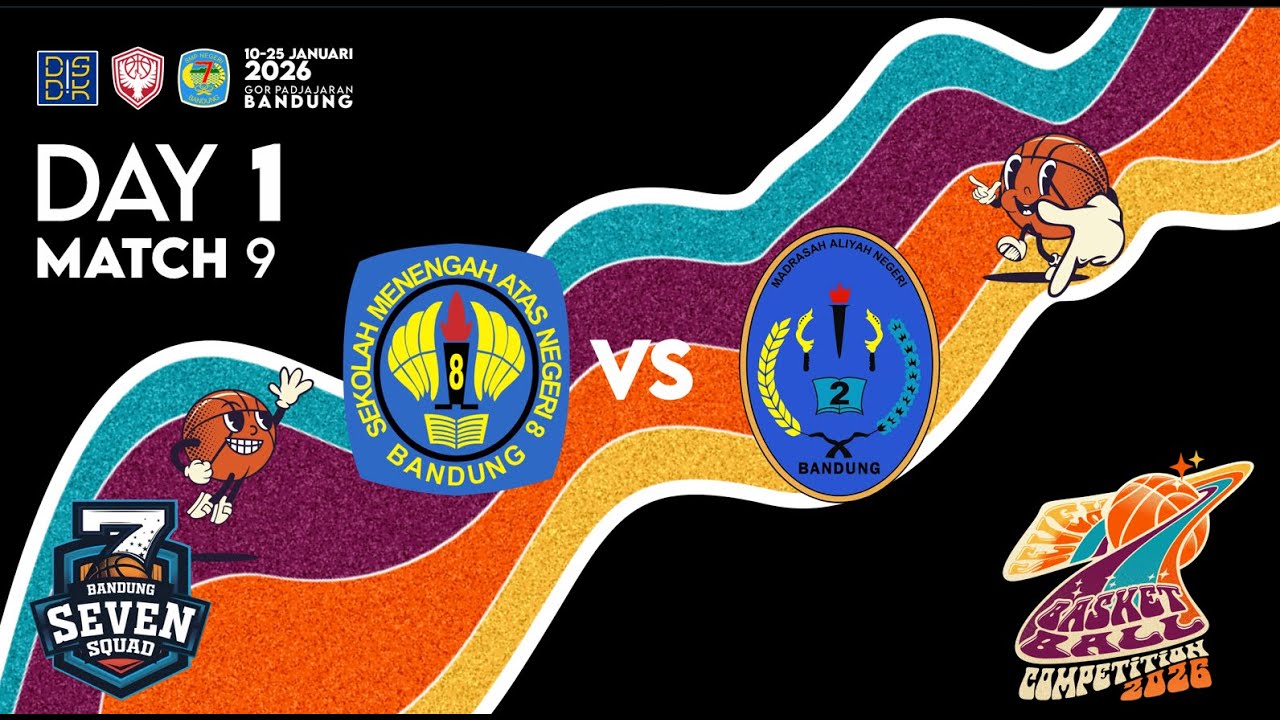 DAY 1 | MATCH 9 | SMAN 8 BANDUNG VS MAN 2 BANDUNG | PUTRA