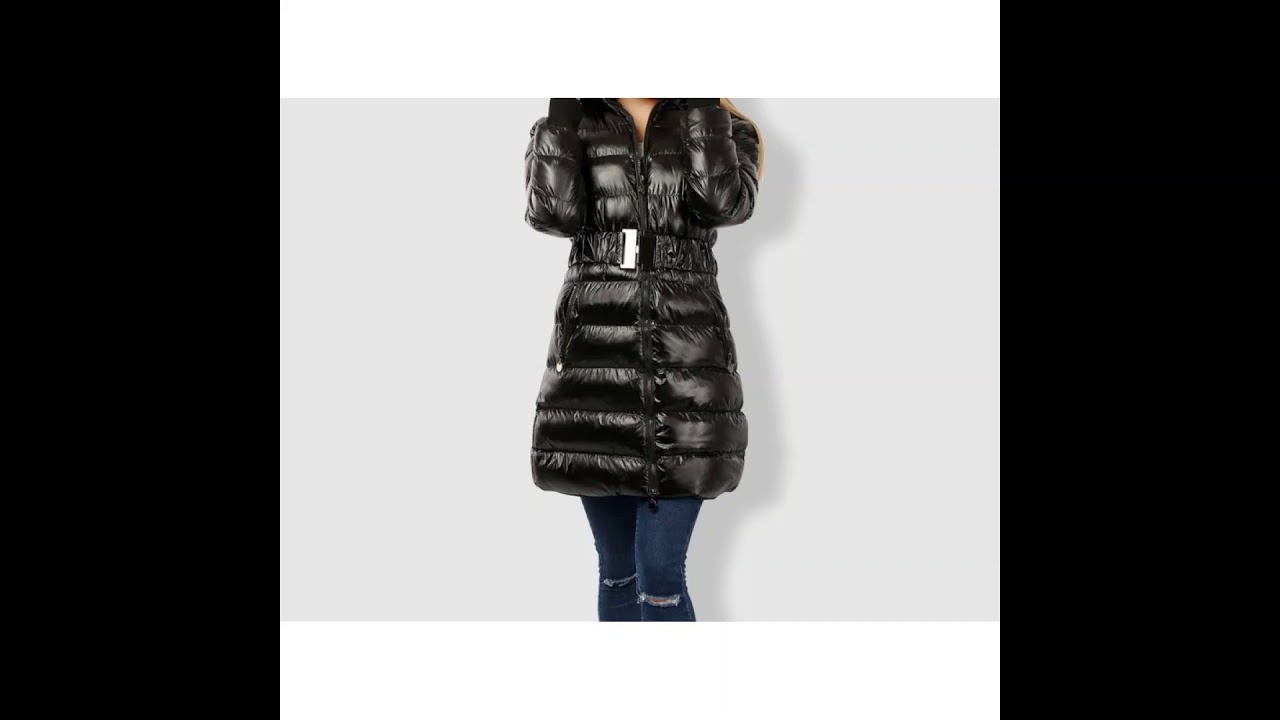 2016 Coutudi New Hot Cosy Winter Jacket Woman Padded Coat Luxury Super Slim Ultra Light Nylon Long P
