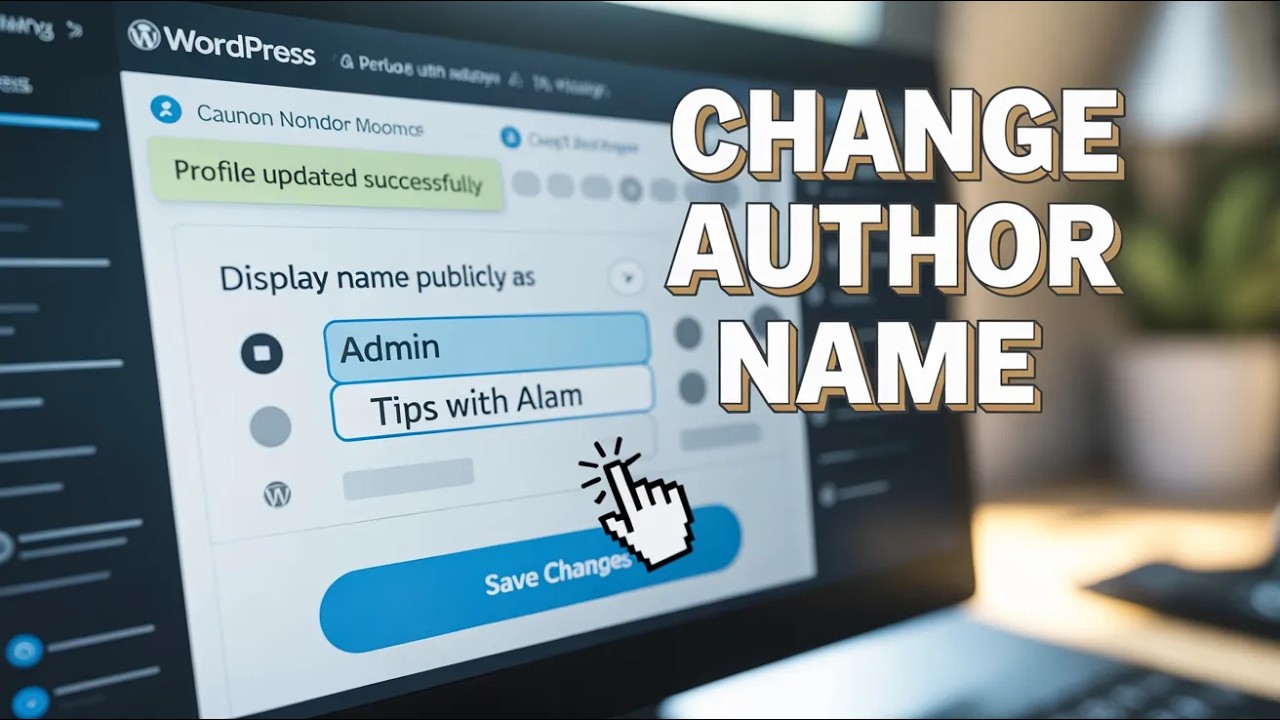 How To Change Wordpress Author Name