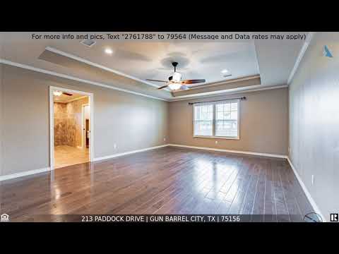 213 Paddock Drive, Gun Barrel City, TX home video tour
