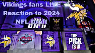 Vikings Fans LIVE Reaction to 2024 NFL Draft | Soul of the SKOL