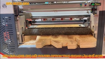 Máy cưa lọng cnc mũi Router option trục khoan cắt ván Plywood làm ghế Sofa| Bifa Wood 2024