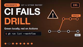 Details Incident Drill: CI Works Locally but Fails on GitHub Actions Update