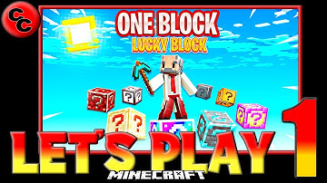 Minecraft: " ONE BLOCK LUCKY BLOCK  Lets play Ep 1  Let