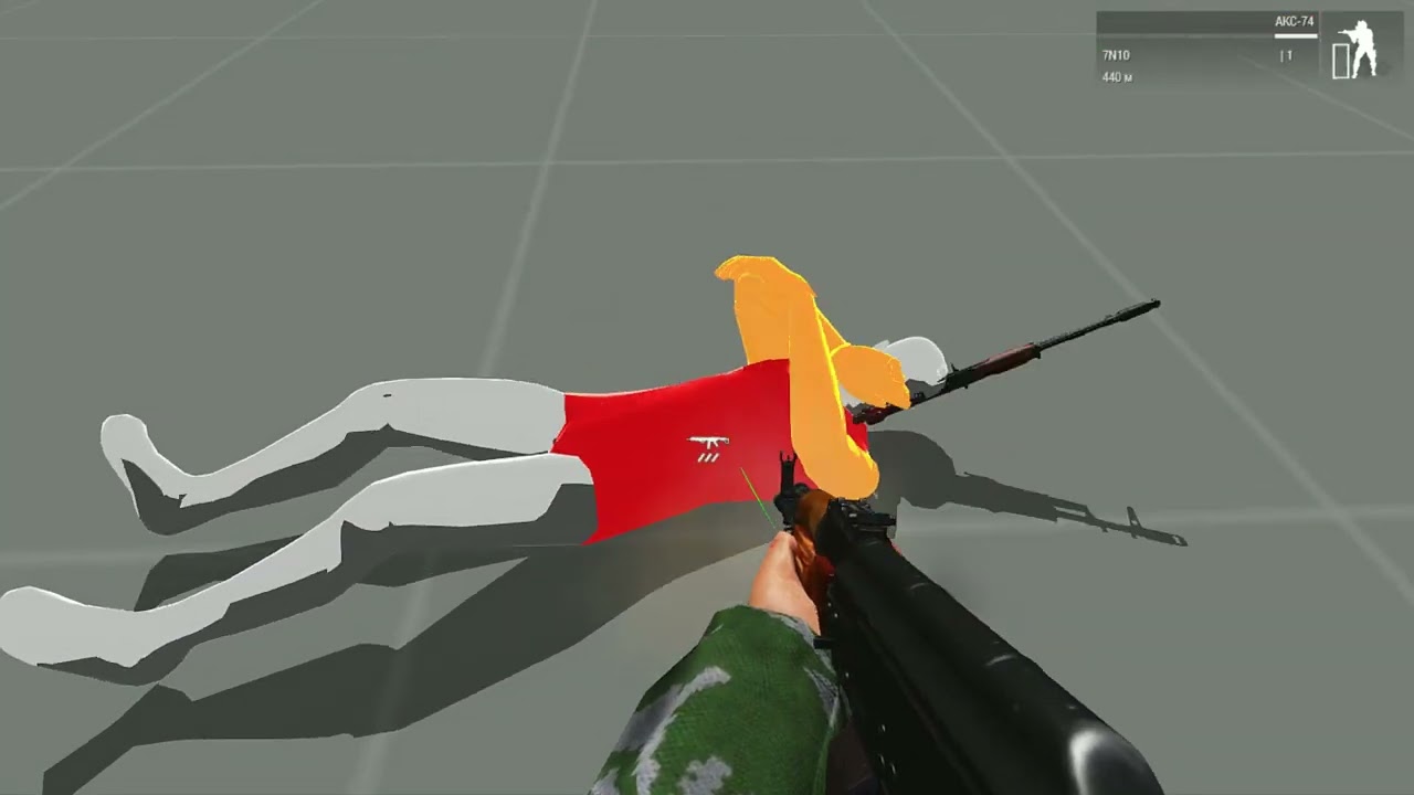 Arma 3 Injury, reaction, recoil test PiR + Recoil changer