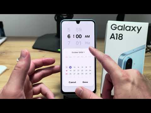 Samsung A18: How to Set Up Alarm Clock