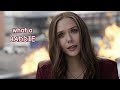 wanda maximoff being iconic for 2 minutes straight