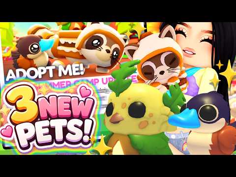 🦝 IT'S HERE! NEW S'MORES RACCOON + FOREST SPRITE! | Summer Camp Adopt Me!