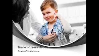 Treatment Of Pediatrician PowerPoint Template by PoweredTemplate.com