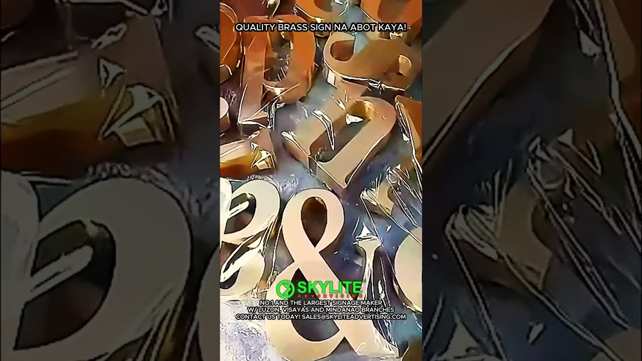 Quality Brass Sign na Abot Kaya!  