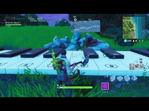 Toca La Partitura En Los Pianos Cerca De Parque Placentero Y Soto Solitario Temporada 7 Fortnite