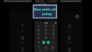 Ufone Weekly Call Package foryou short virl