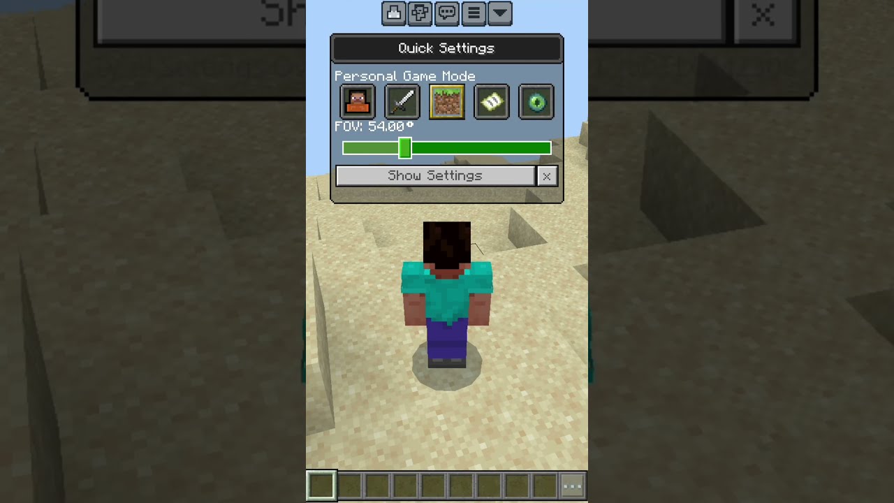 Minecraft Pocket edition Camera Angel change mod #minecraft #shorts