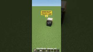 Minecraft: Simple Trash Can! #shorts #minecraft #minecrafttutorial #viral #design