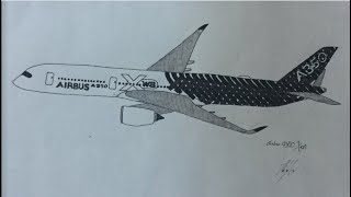 Drawing An Airbus A350 Xwb