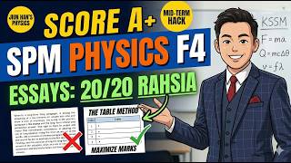 SPM 2026 : Physics Form 4 Mid-Term Exam Revision (Essay Answering Tips)