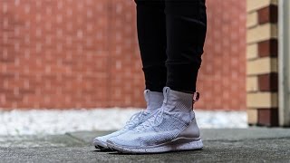 Excepcional Consentimiento aluminio Nike Free Flyknit Mercurial White On Feet Review! - YouTube