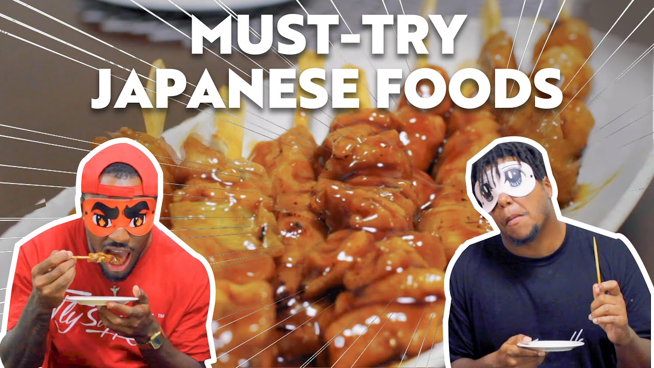 5 Popular Japanese Foods | BLIND FOLD CHALLENGE | Yummy Japan