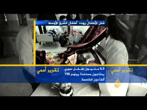 الشلل يهدد أطفال الشرق الأوسط