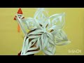 3d snowflake christmas decoration ideas.#diy #craftideas#balsainikpublicschool