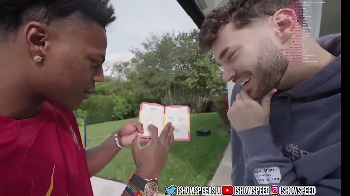 ISHOWSPEED GETS GIFTED CRAZY 100,000$ CR7 WATCH BY ADIN ROSS(FUNNY)