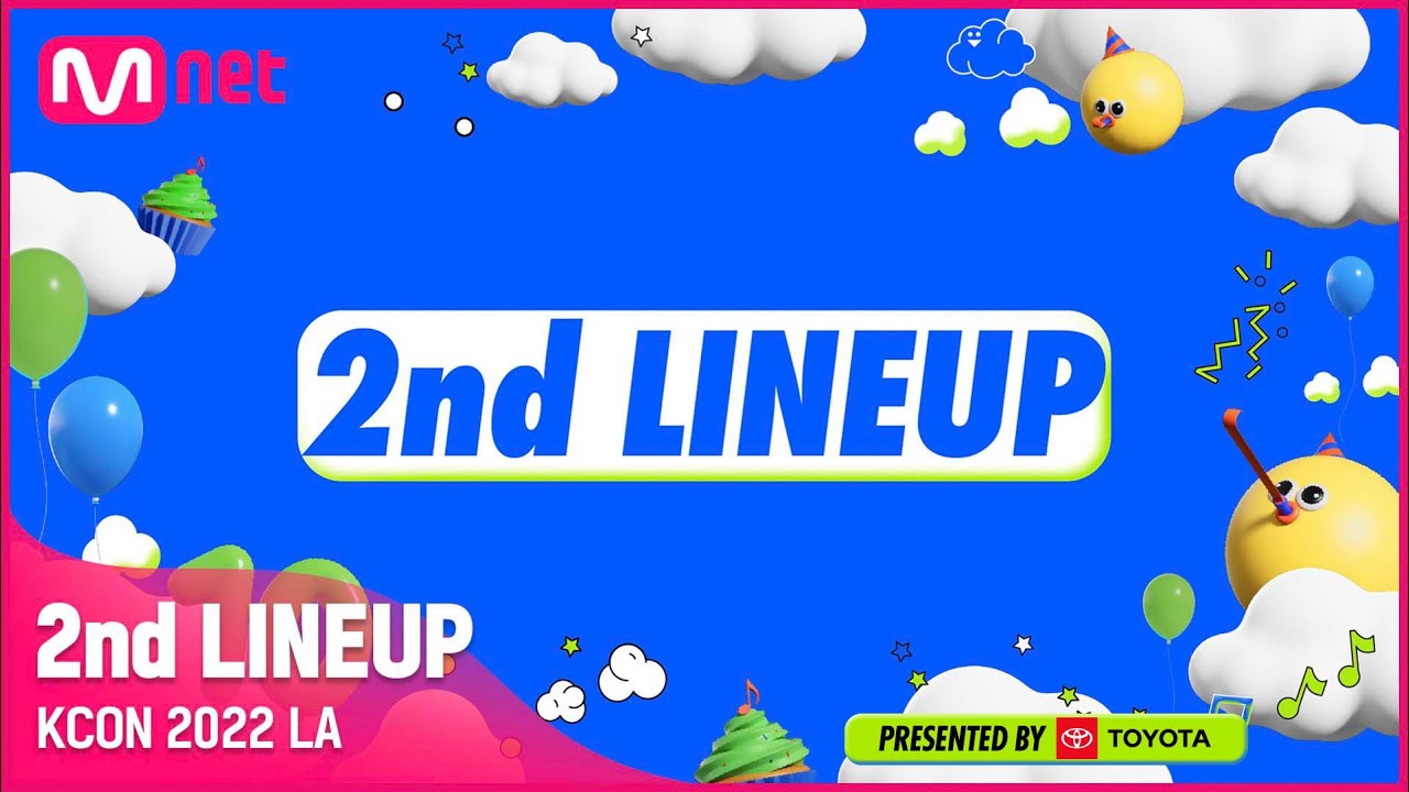 KCON 2022 LA] 2nd Lineup reveal presented by TOYOTA💙💚 - YouTube