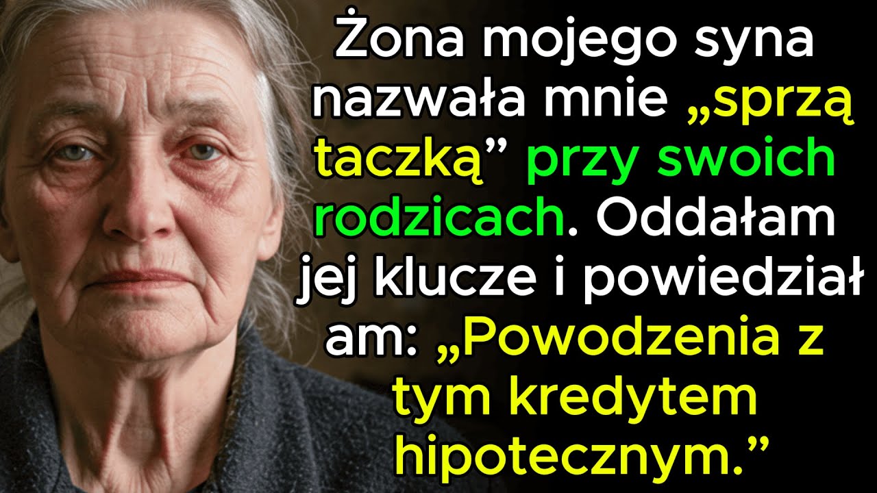 Synowa nazwała mnie służącą… więc zostawiłam jej klucze i wyszłam – niech sama spłaca kredyt.