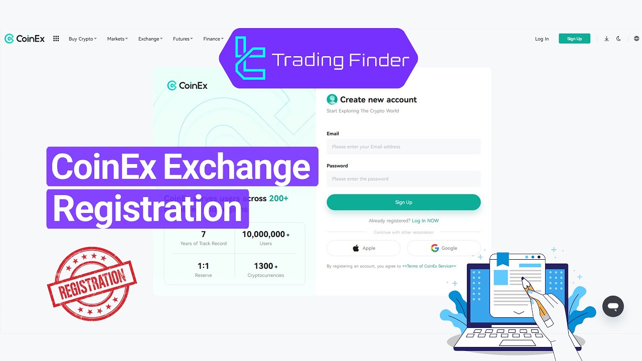 CoinEx Registration 2026 - 2-Step Signup Guide