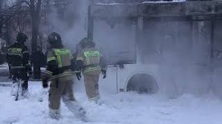 В Чебоксарах Сгорел Городской Автобус